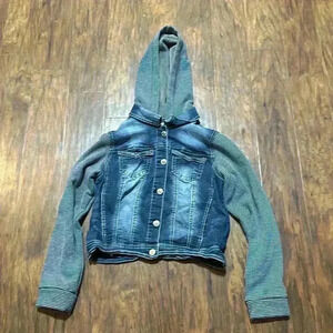 Wallflower Super soft hooded denim sweater jacket The Dreamer Fit.